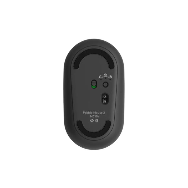 Logitech Pebble Mouse Ambidextrous Wireless Tonal Graphite Optical Mouse - Image 2