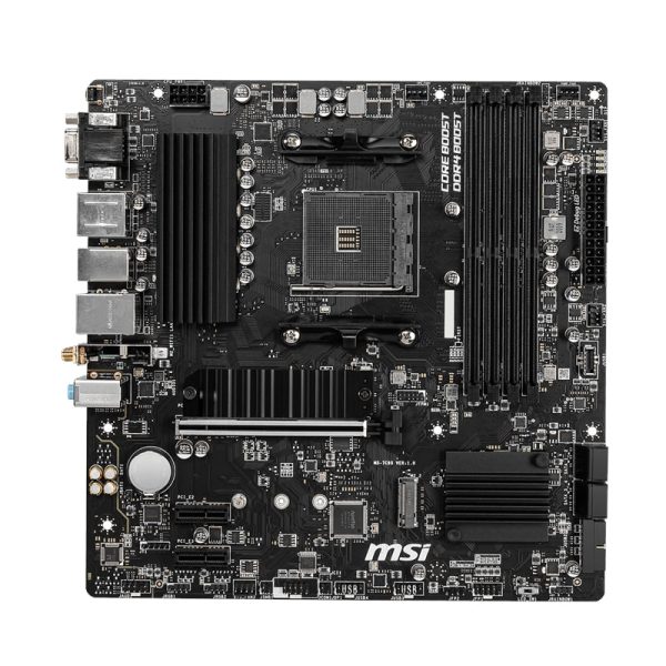 MSI B550M PRO-VDH WIFI AMD AM4 MATX Gaming Motherboard - Image 2