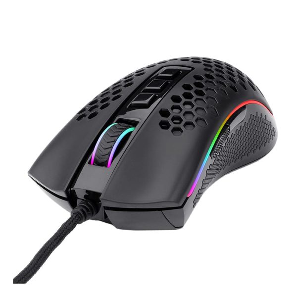REDRAGON STORM 12400DPI 7 Buttons RGB Backlit gaming Mouse - Black - Image 2