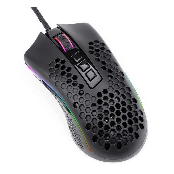 REDRAGON STORM 12400DPI 7 Buttons RGB Backlit gaming Mouse - Black - Image 3