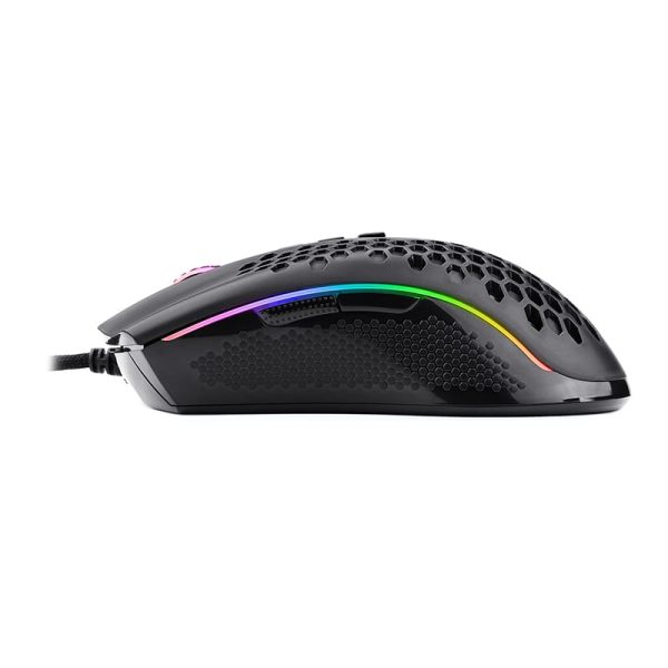 REDRAGON STORM 12400DPI 7 Buttons RGB Backlit gaming Mouse - Black - Image 4