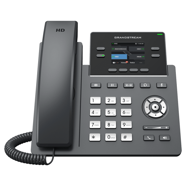 Grandstream 2-Line Carrier Desk Phone 2x Gigabit Ethernet ports, Supports POE - Image 3