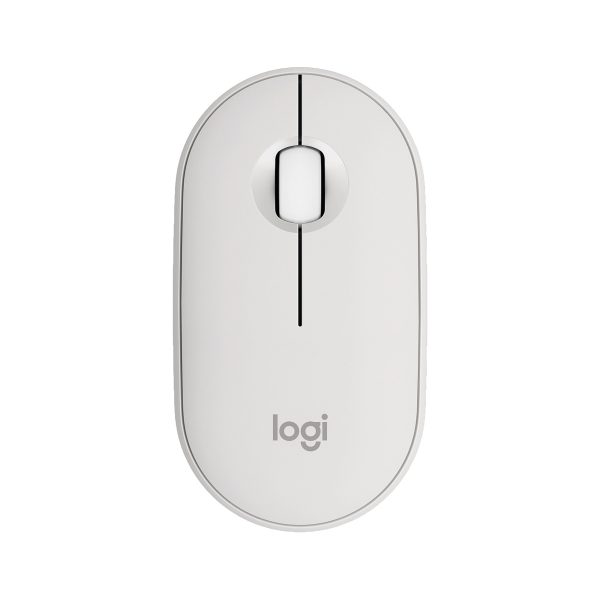 Logitech Pebble Mouse 2 M350S Ambidextrous Wireless Tonal White Optical Mouse