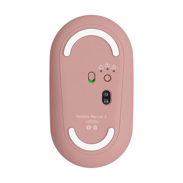 Logitech Pebble Mouse 2 M350S Ambidextrous Wireless Tonal Rose Optical Mouse - Image 5