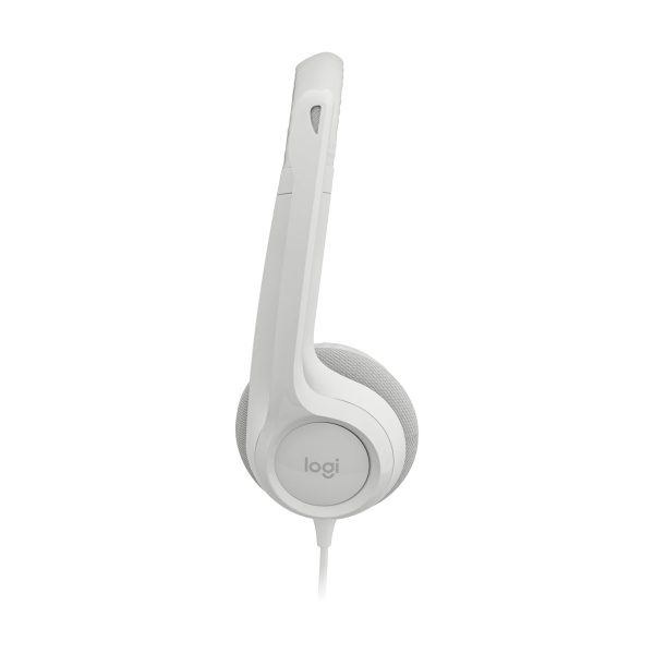 Logitech H390 USB Type-A Off-White Wired Calling Headset - Image 4