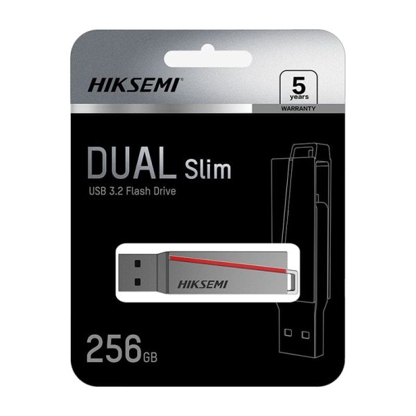 32GB HIKSEMI Dual Slim USB3.2 Flash Drive - Image 4
