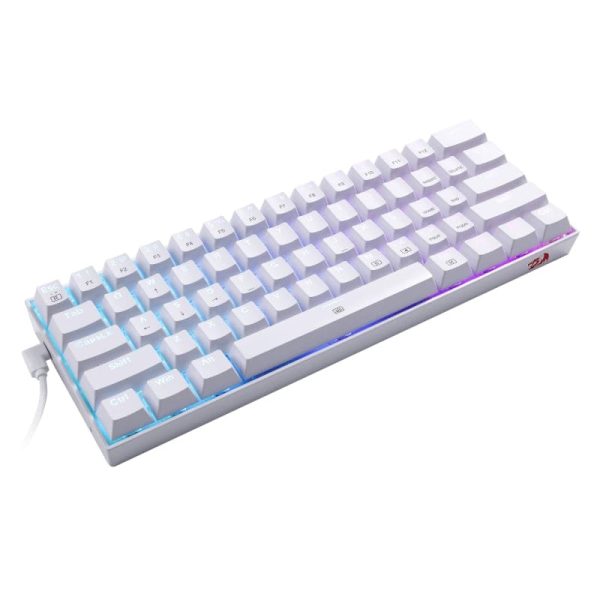 Redragon K630 DRAGONBORN Wired Mechanical Keyboard RGB 67Key Design - White - Image 2