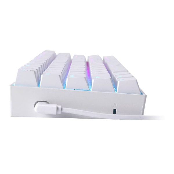 Redragon K630 DRAGONBORN Wired Mechanical Keyboard RGB 67Key Design - White - Image 5