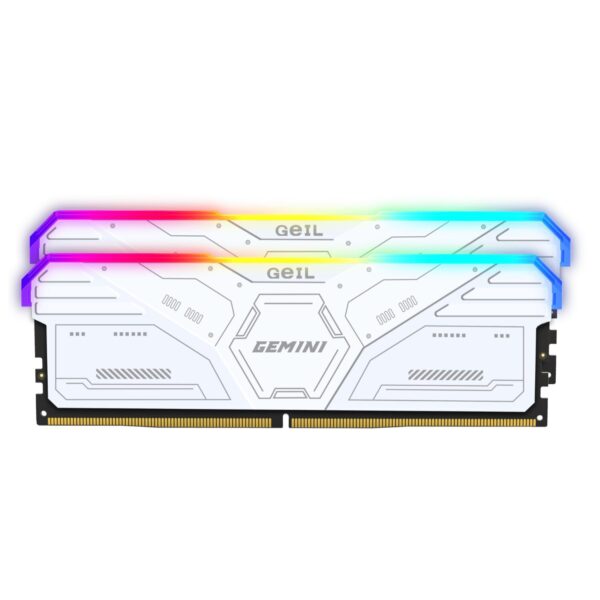 32GB GeiL Gemini RGB KIT(2X16GB) 6000MHz DDR5 Desktop Gaming Memory - White - Image 2