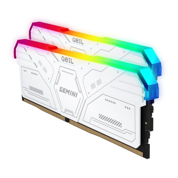 32GB GeiL Gemini RGB KIT(2X16GB) 6000MHz DDR5 Desktop Gaming Memory - White - Image 3