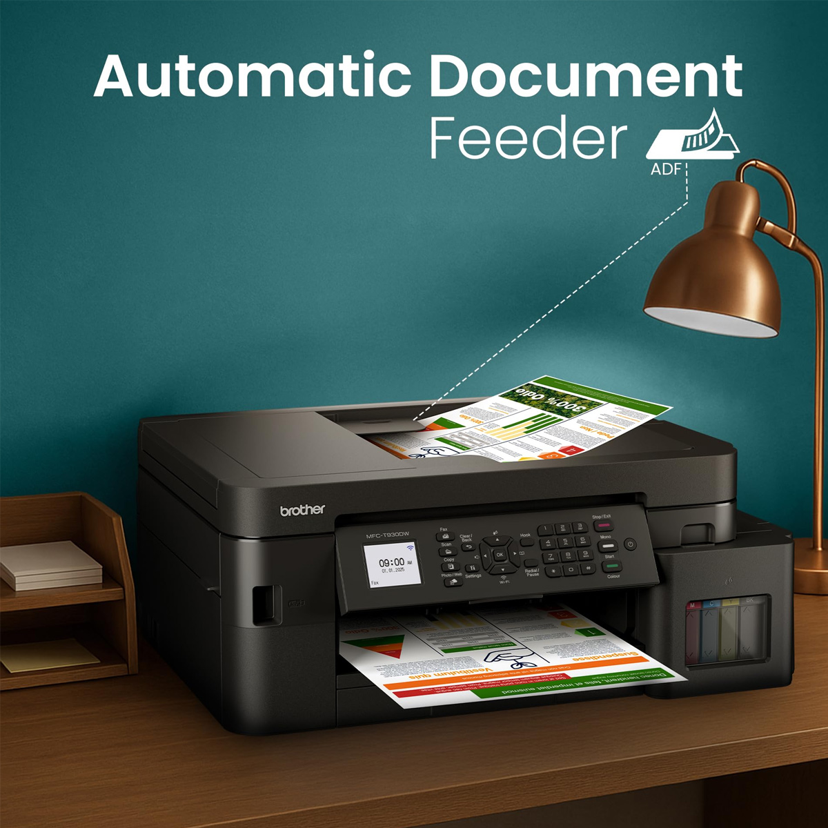 Brother MFC-T930DW Colour InkTank All-In-One Printer - with 3 Year/50 000 Page Carry-in Warranty (USB cable not included) - Image 6