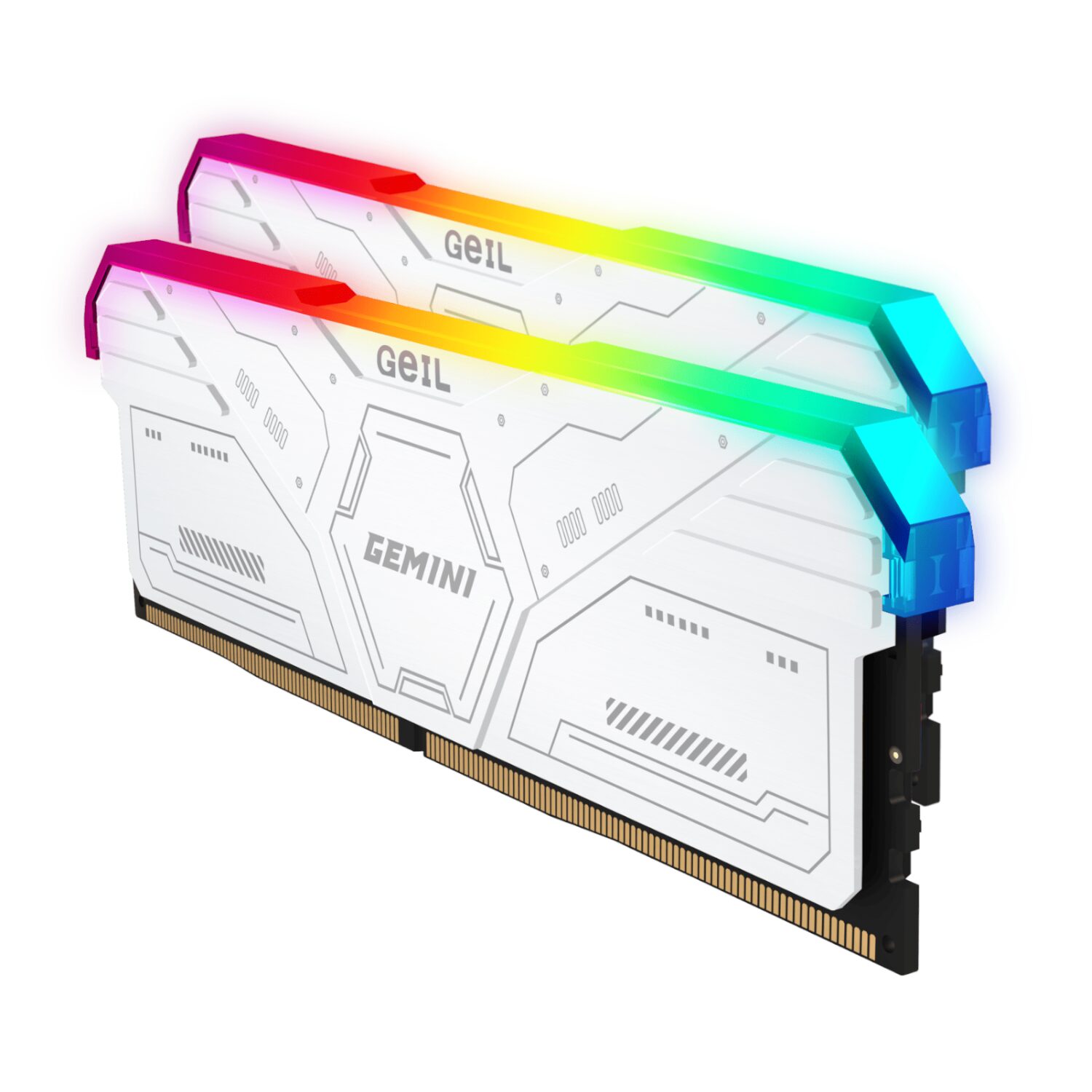 32GB GeiL Gemini RGB KIT(2X16GB) 6000MHz DDR5 Desktop Gaming Memory - White - Image 3