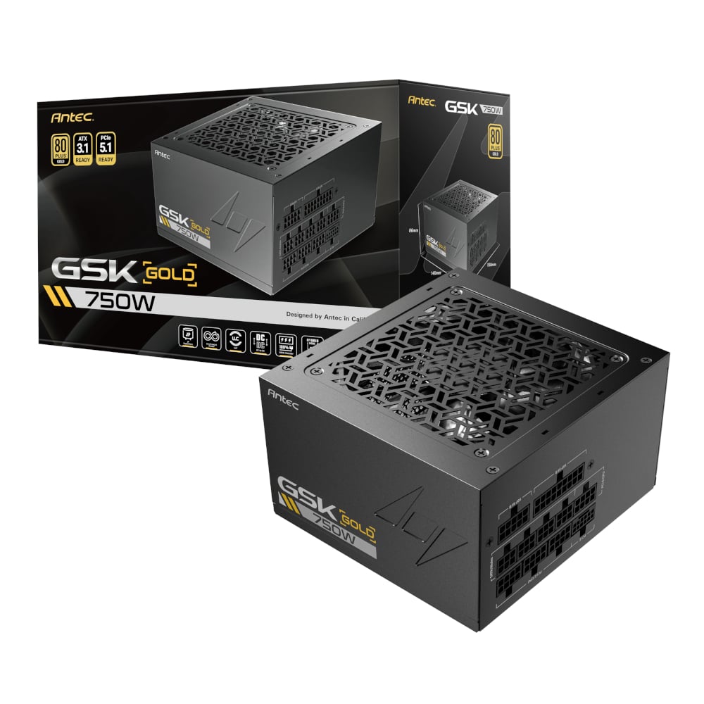 750W Antec GSK PCIe 5.1 Gen5 80 PLUS Gold Fully Modular Power Supply - Image 5