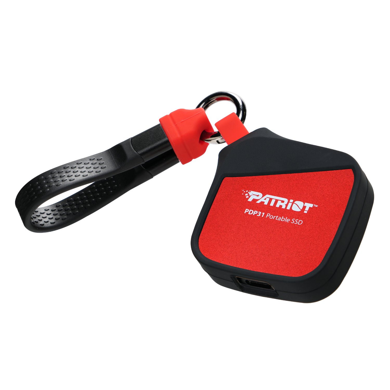 2TB Patriot PDP31 Type-C Portable SSD - Red / Black