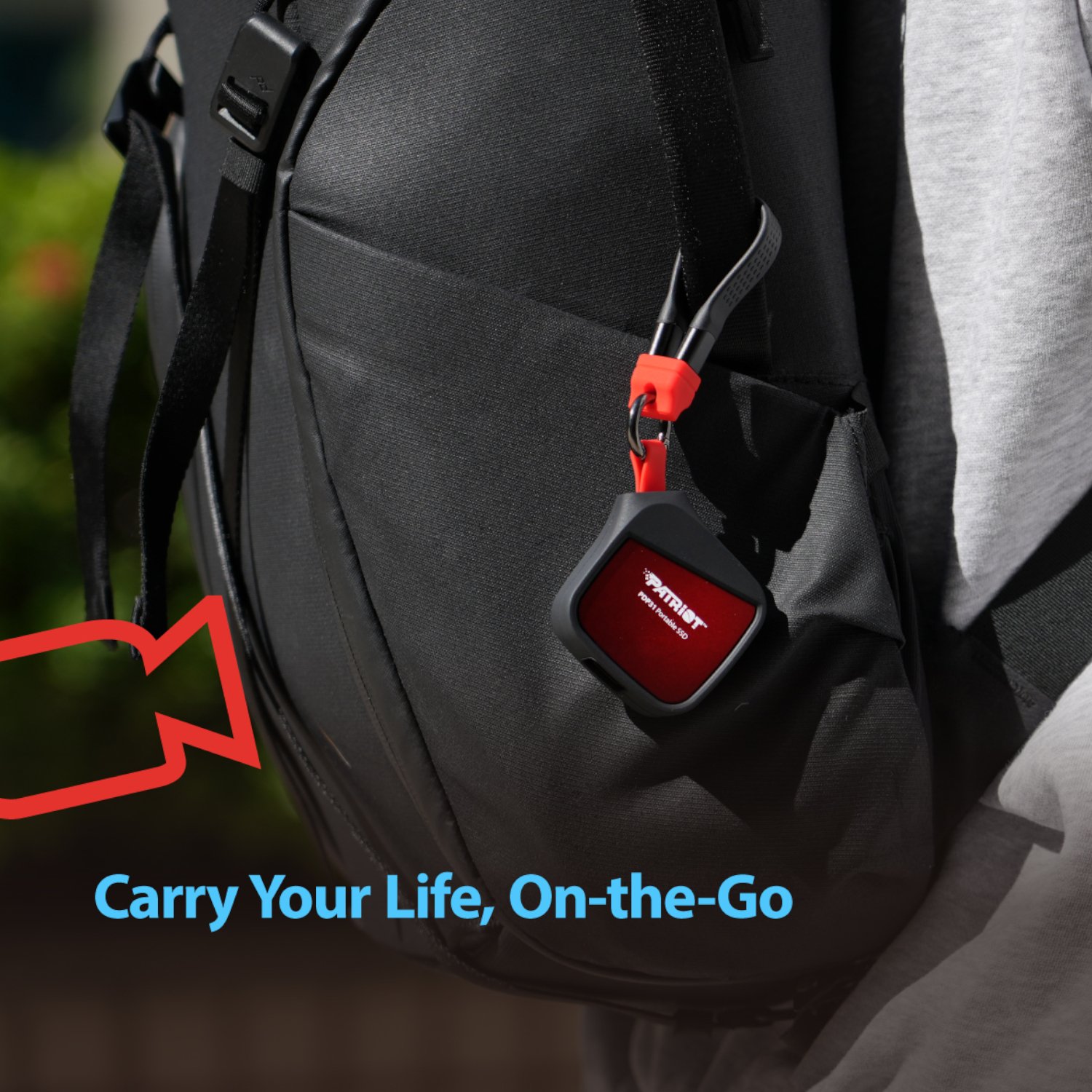 2TB Patriot PDP31 Type-C Portable SSD - Red / Black - Image 6