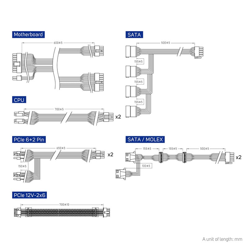 FSP VITA GM 850W Gold Fully Modular PSU - Image 6