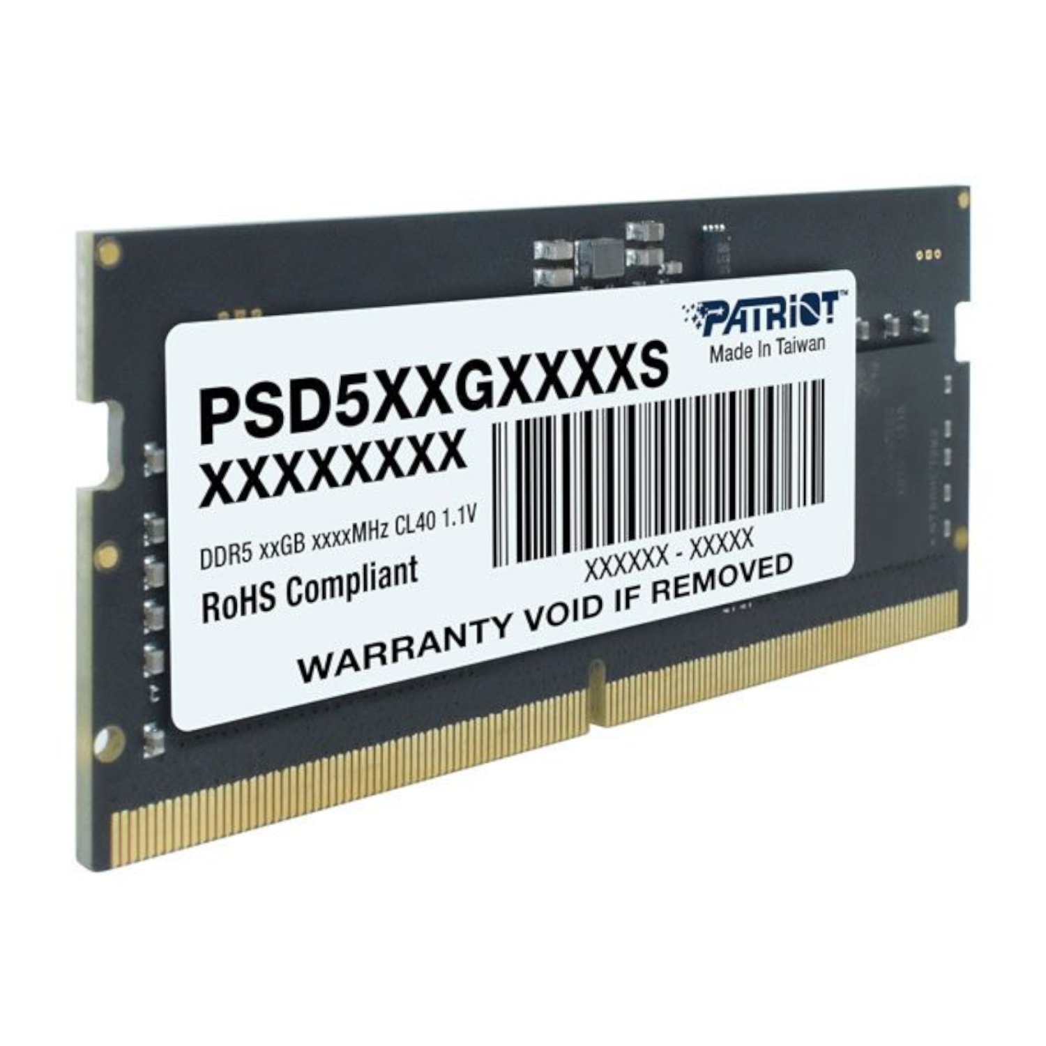 8GB Patriot Signature Line DDR5 4800MHz Single Rank SODIMM Notebook Memory - Image 4