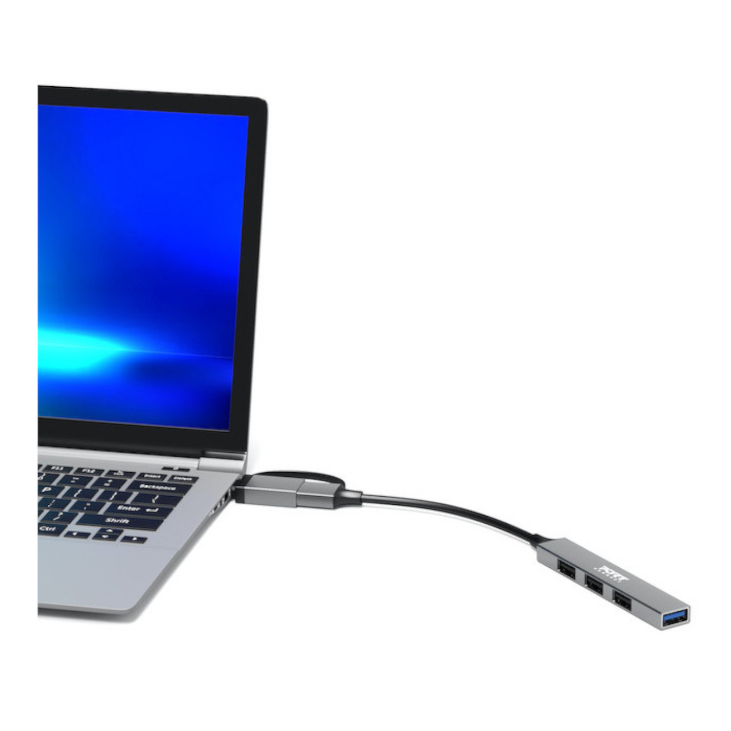 Port Connect USB Type-C to 4-port USB-A 3.0/2.0 Hub - Image 4